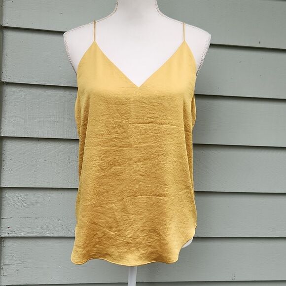 Express Gold Satin Cami Tank - Picture 1 of 5